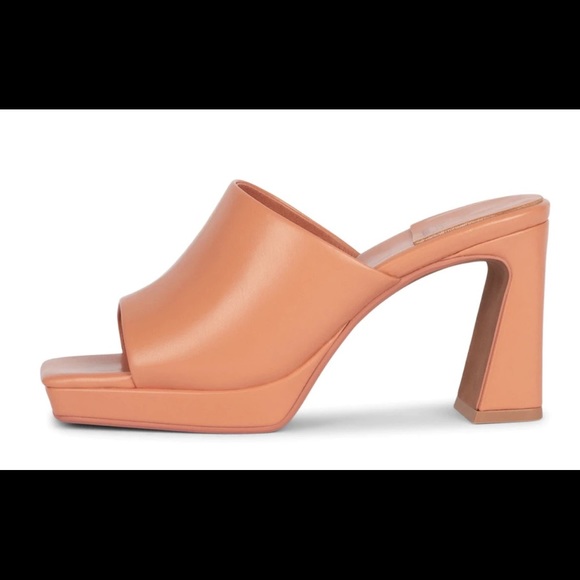 NIB - Jeffrey Campbell Caviar platform slide sandal in peach - Picture 2 of 2